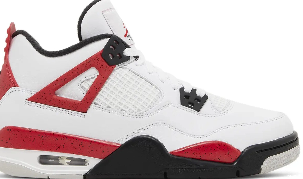 'Red Air Jordan GS 4 Cement' Retro 0810